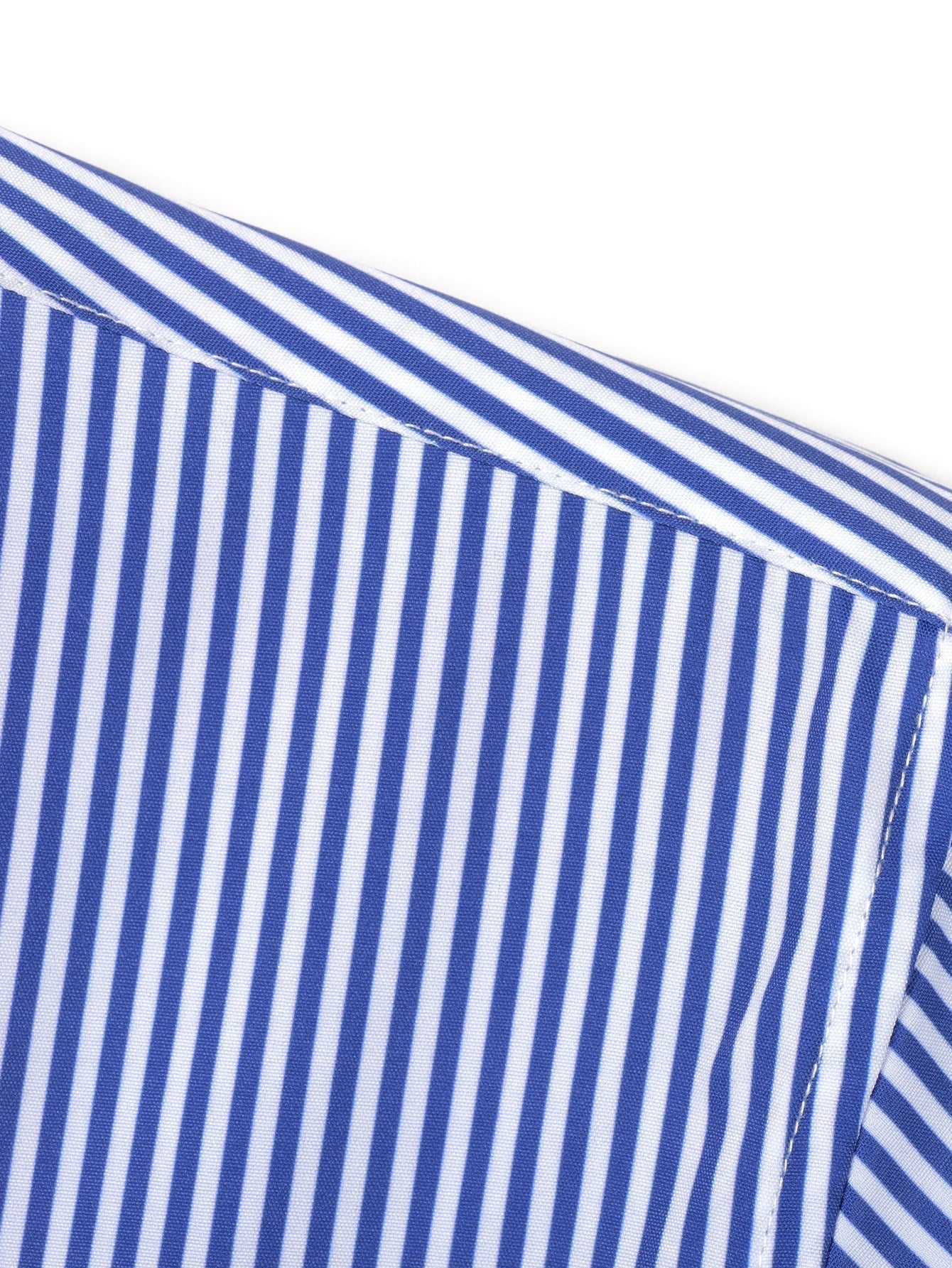 Long Sleeve Stripe Button Up Shirt & Slim Fit Tapered Trousers