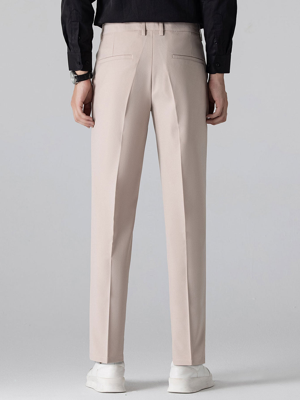 Geometric Jacquard Knitted Polo Shirt & Slim Fit Tapered Trousers