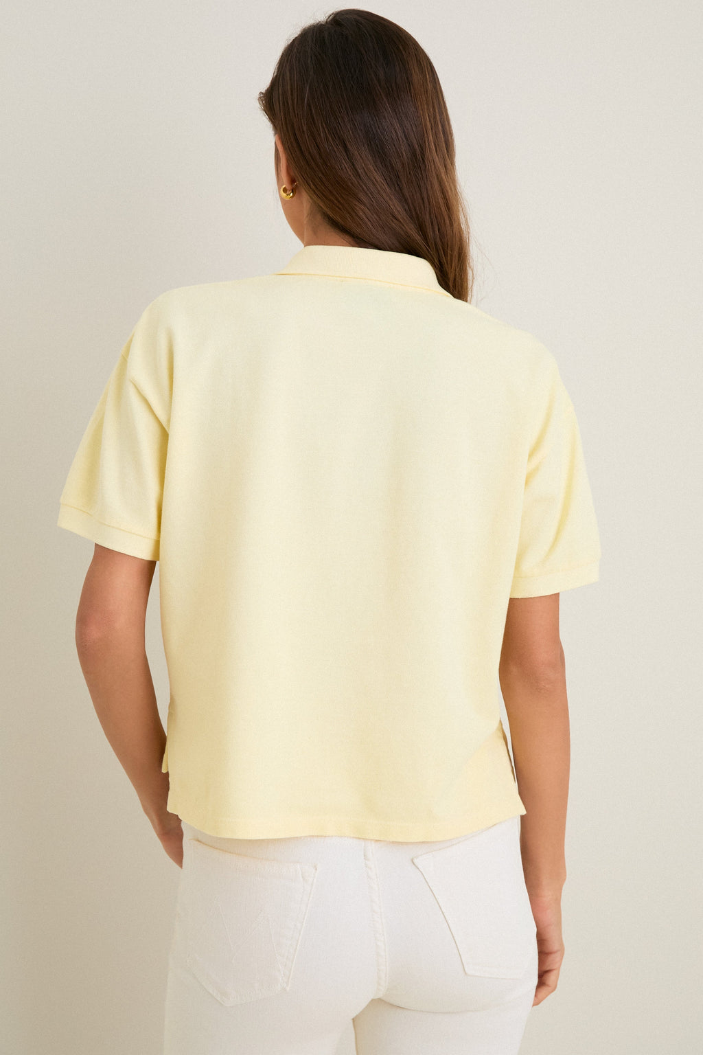 Yellow Pique Holmes Boyfriend Polo