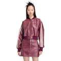Pleather Set Maroon