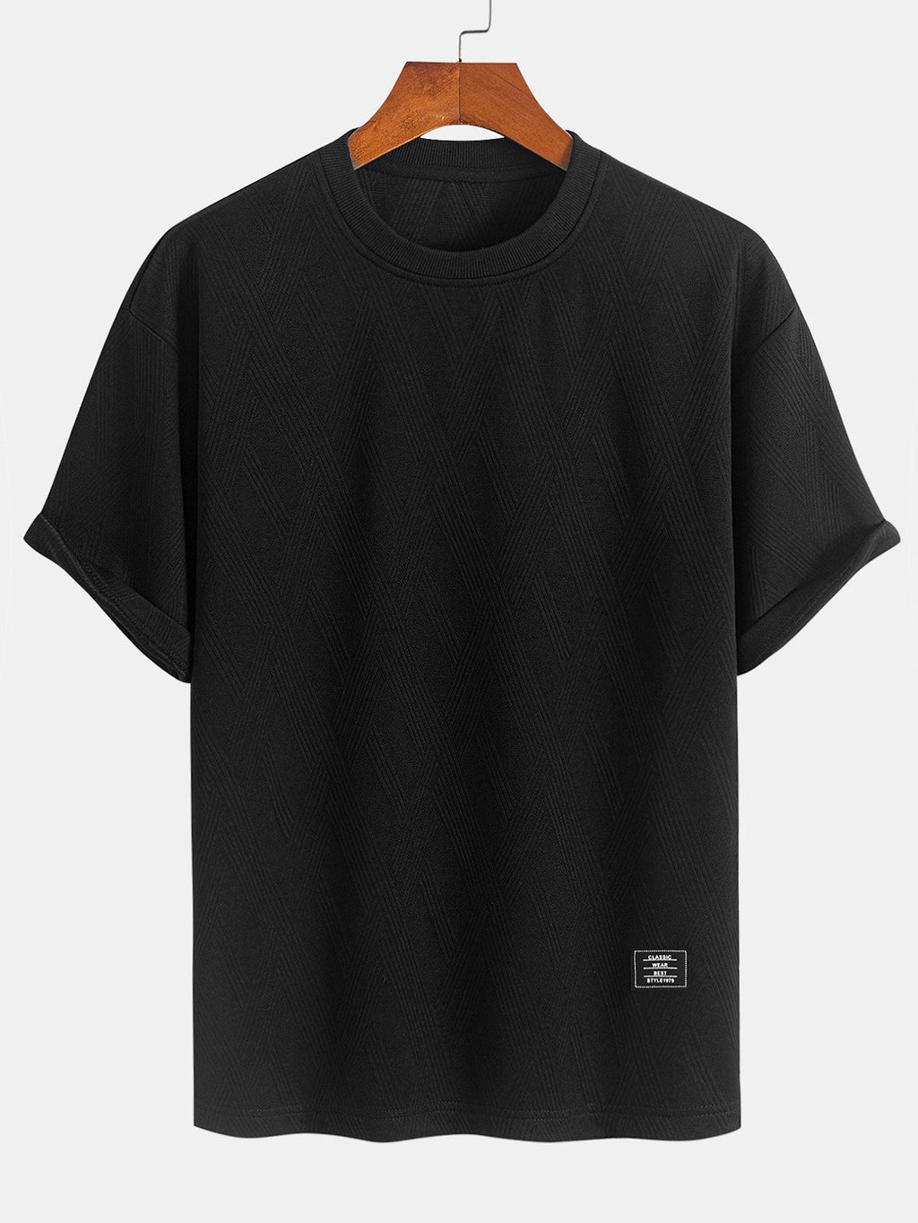 Relax Fit Diamond Jacquard T-Shirt & Diamond Jacquard Shorts