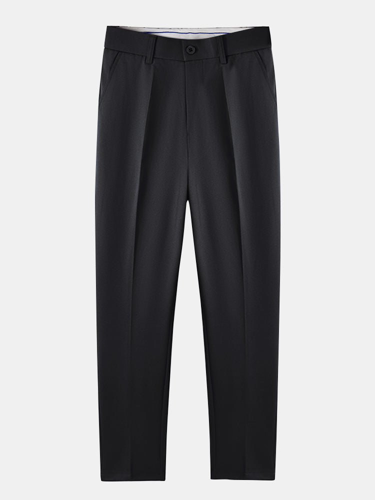 Geometric Jacquard Knitted Polo Shirt & Slim Fit Tapered Trousers