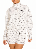 Polka Dot High Neck Zip Up Co-ord Set