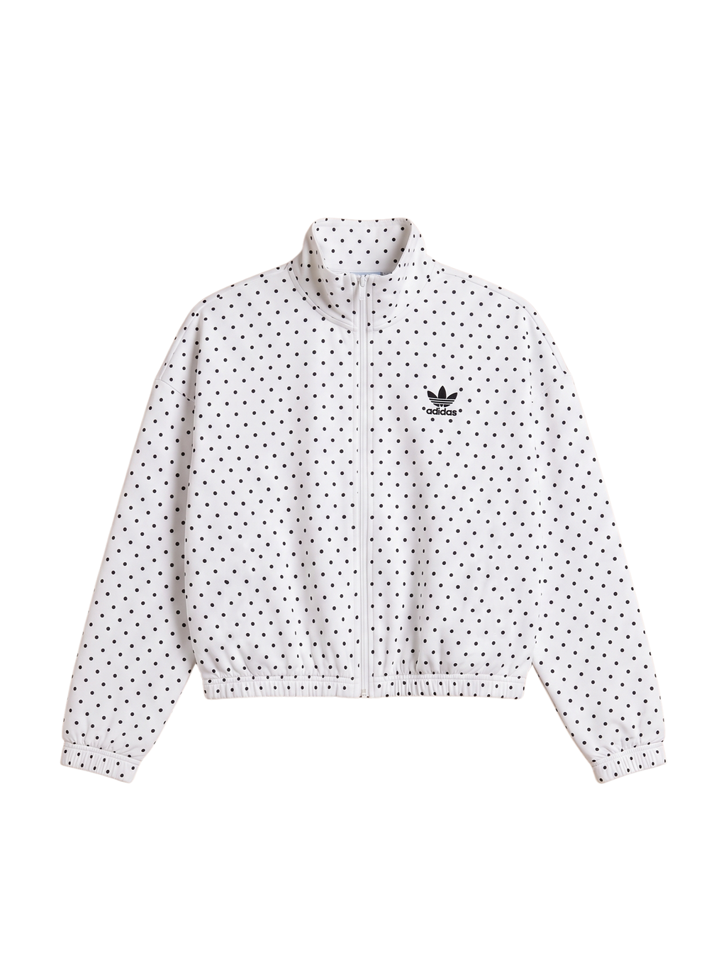 Polka Dot High Neck Zip Up Co-ord Set
