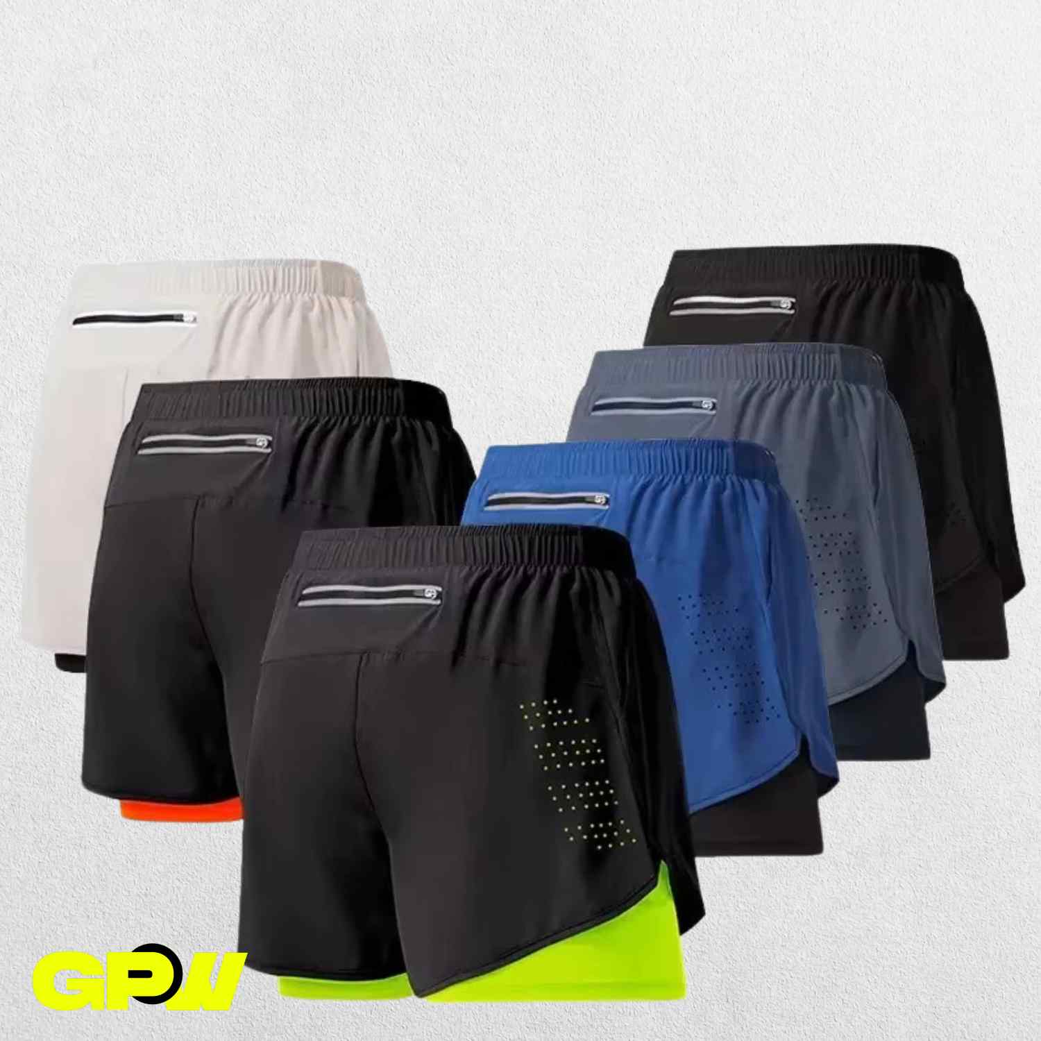 GPW Men's Compression Running Shorts with Pocket