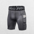 GPW Men's Compression Gym Shorts with Pockets