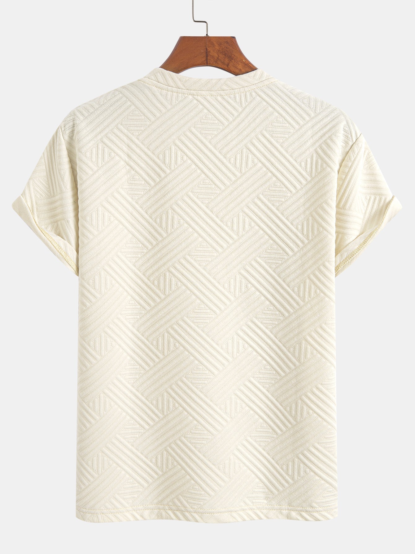 Striped Jacquard T-Shirt & Shorts Set