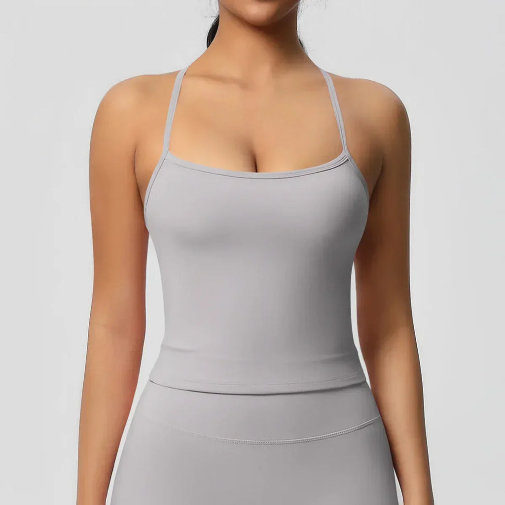 Push-Up Bralette Tank - Women's Training & Running Sports Bra