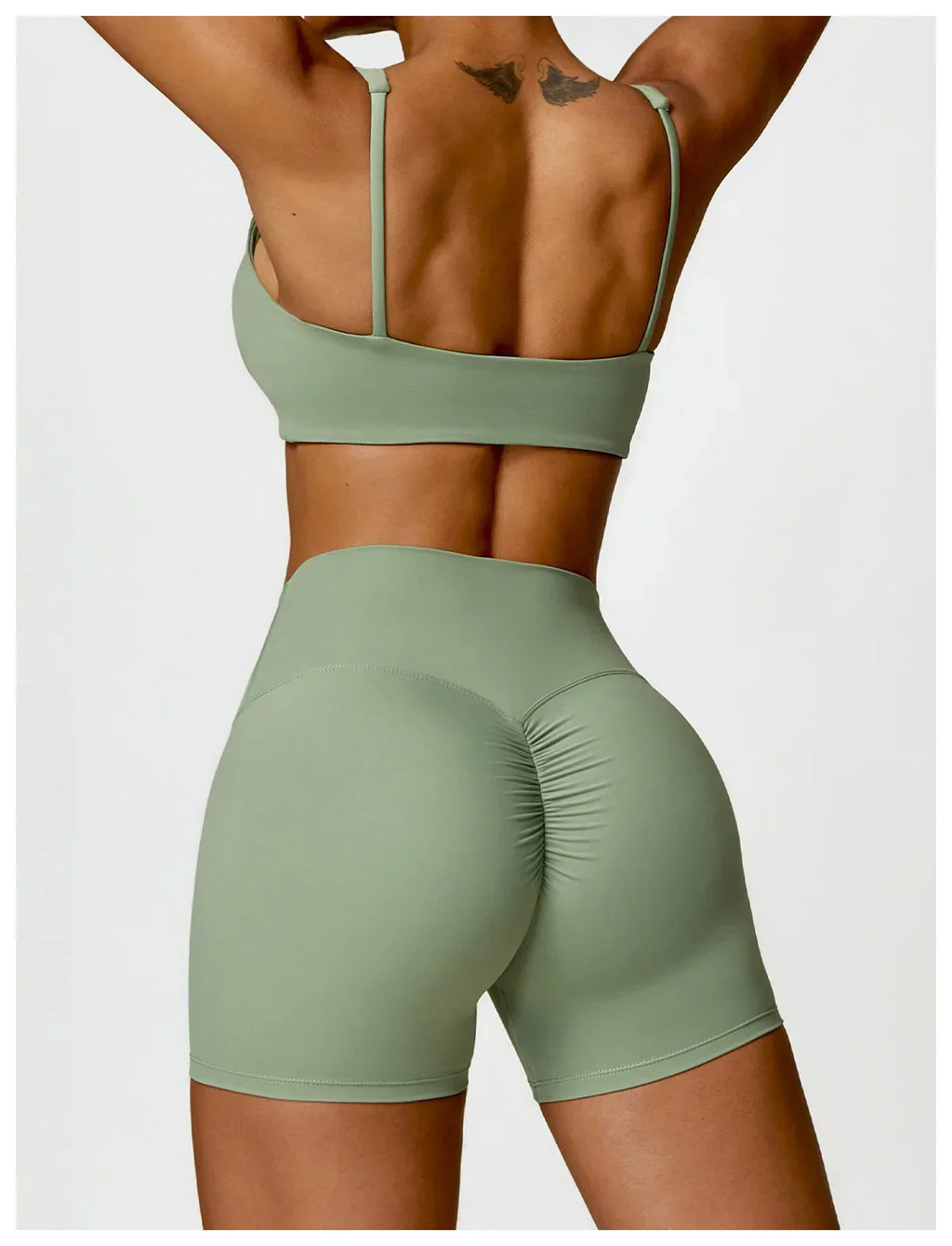2-Piece Legging & Long Sleeve Set - Women's Yoga Tracksuit
