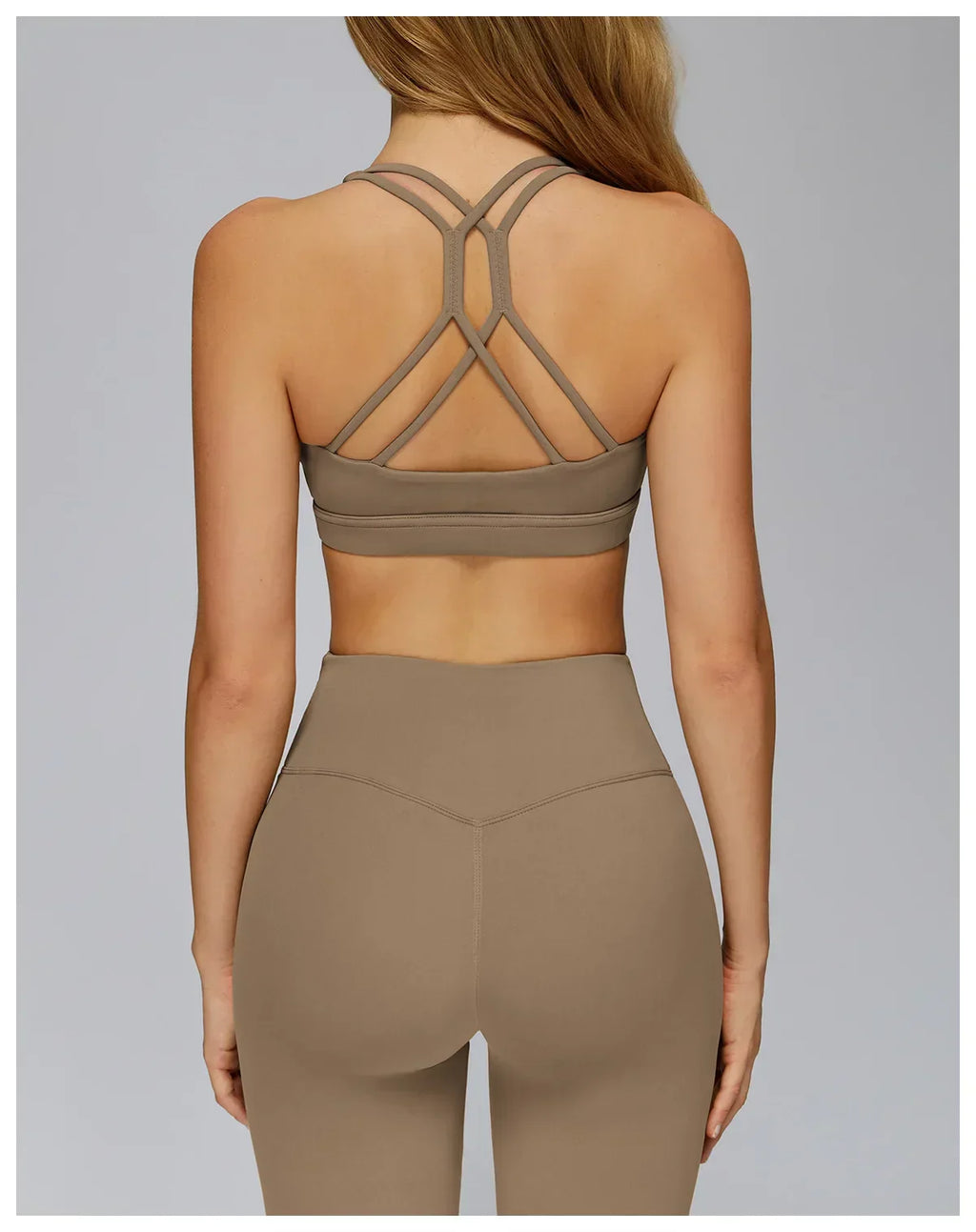 Cross-Back Push-Up Sports Bra - Breathable Tank Top