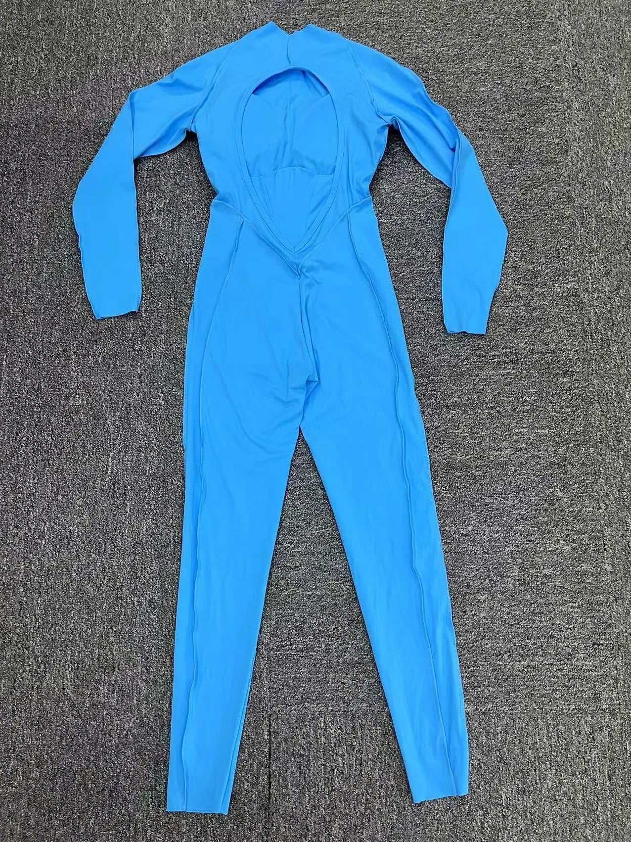 Long Sleeve Overalls Romper - Women's Running & Gym Jumpsuit