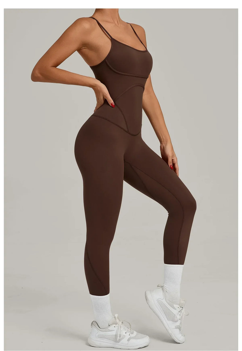 Scrunch Backless Romper - Women's One-Piece Yoga Jumpsuit
