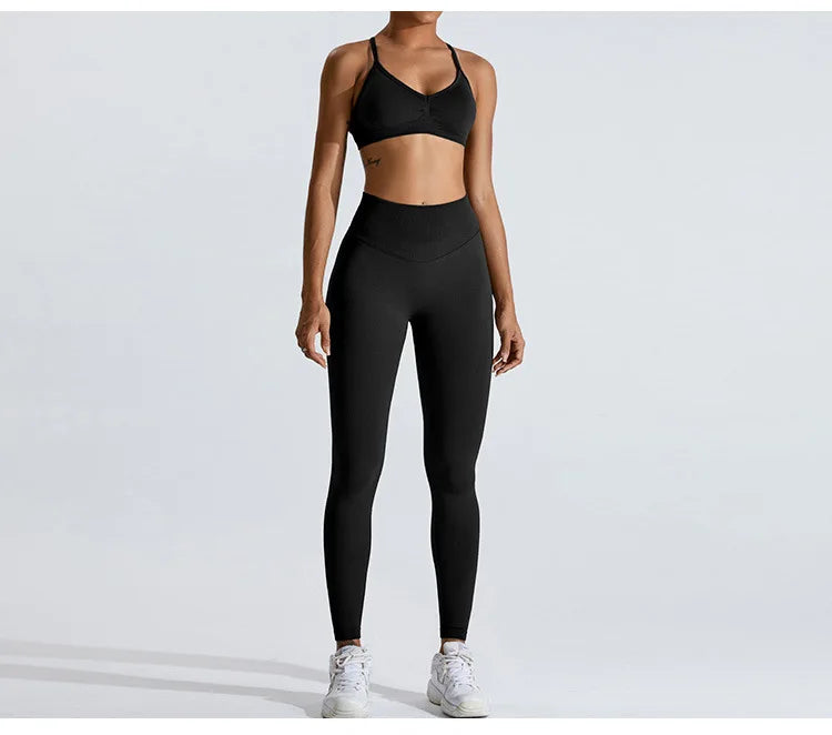 Scrunch Push-Up Sports Bra - Seamless Adjustable-Strap Tank