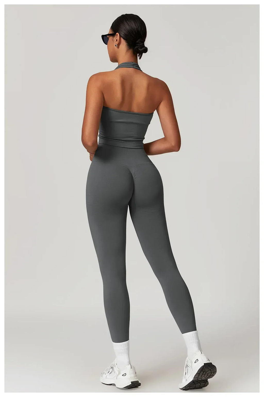 High-Waist Push-Up Leggings - Breathable Yoga & Running Tights