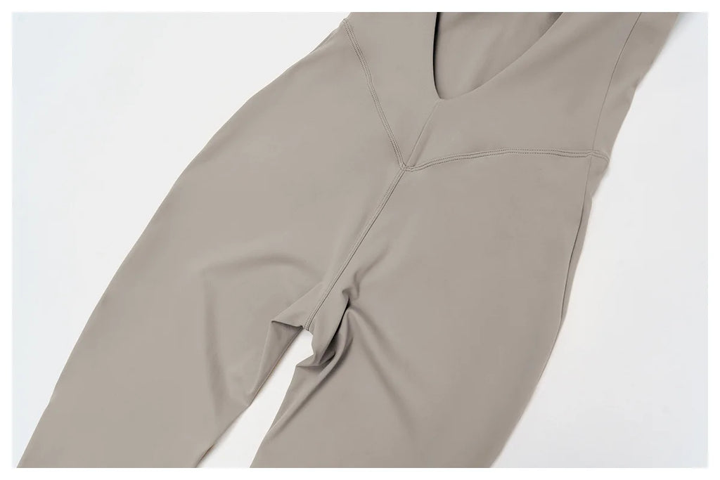 Stretch Push-Up Romper - Women's Yoga & Gym Tracksuit Set