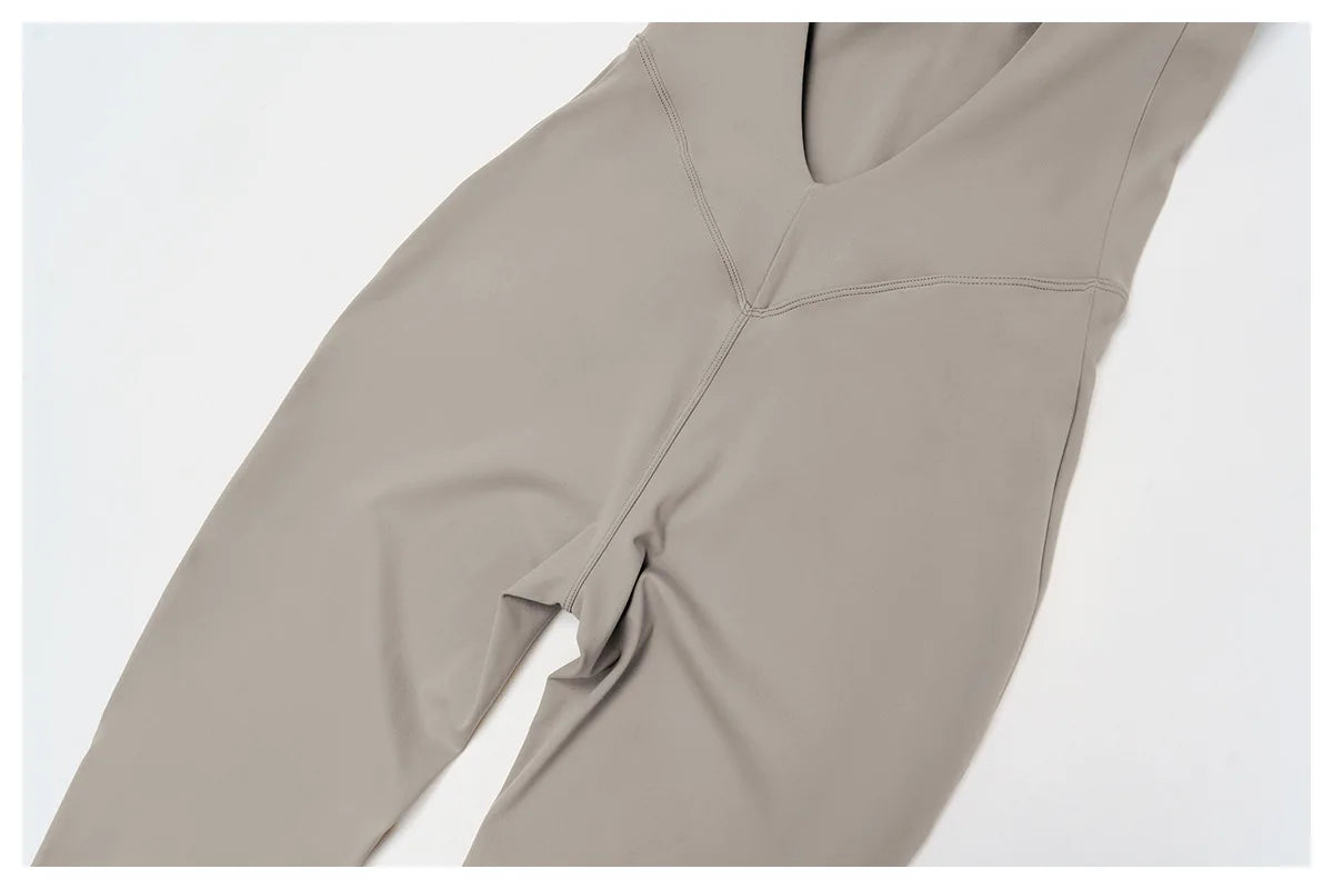 Stretch Push-Up Romper - Women's Yoga & Gym Tracksuit Set