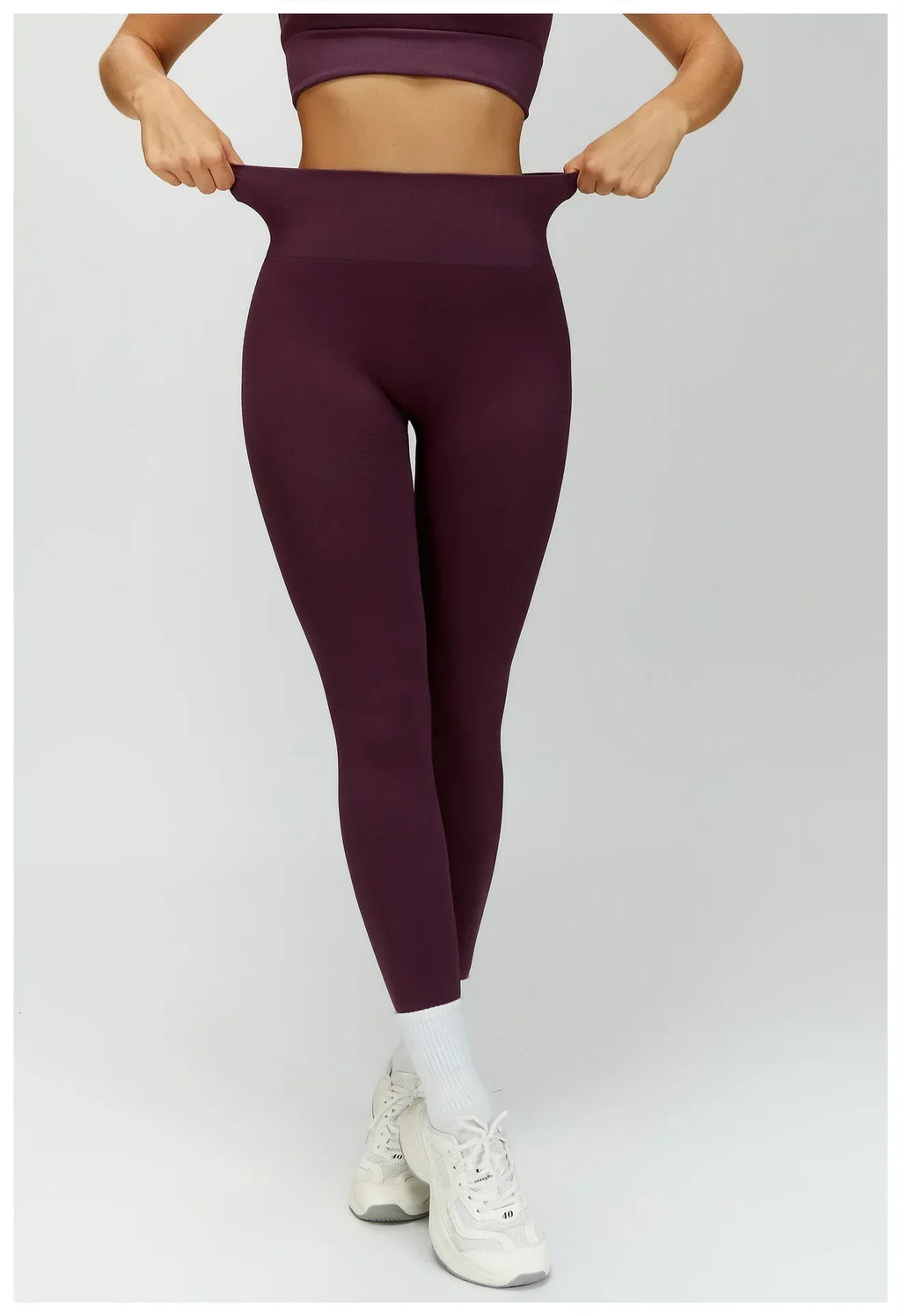 High-Waist Push-Up Leggings - Breathable Yoga & Running Tights