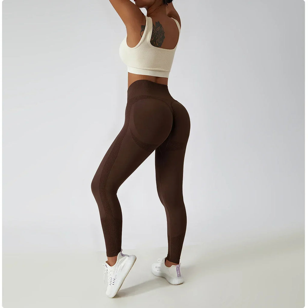 Seamless Scrunch-Butt Leggings - High-Waist Push-Up Yoga Pants
