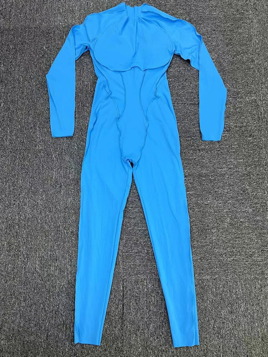 Long Sleeve Overalls Romper - Women's Running & Gym Jumpsuit