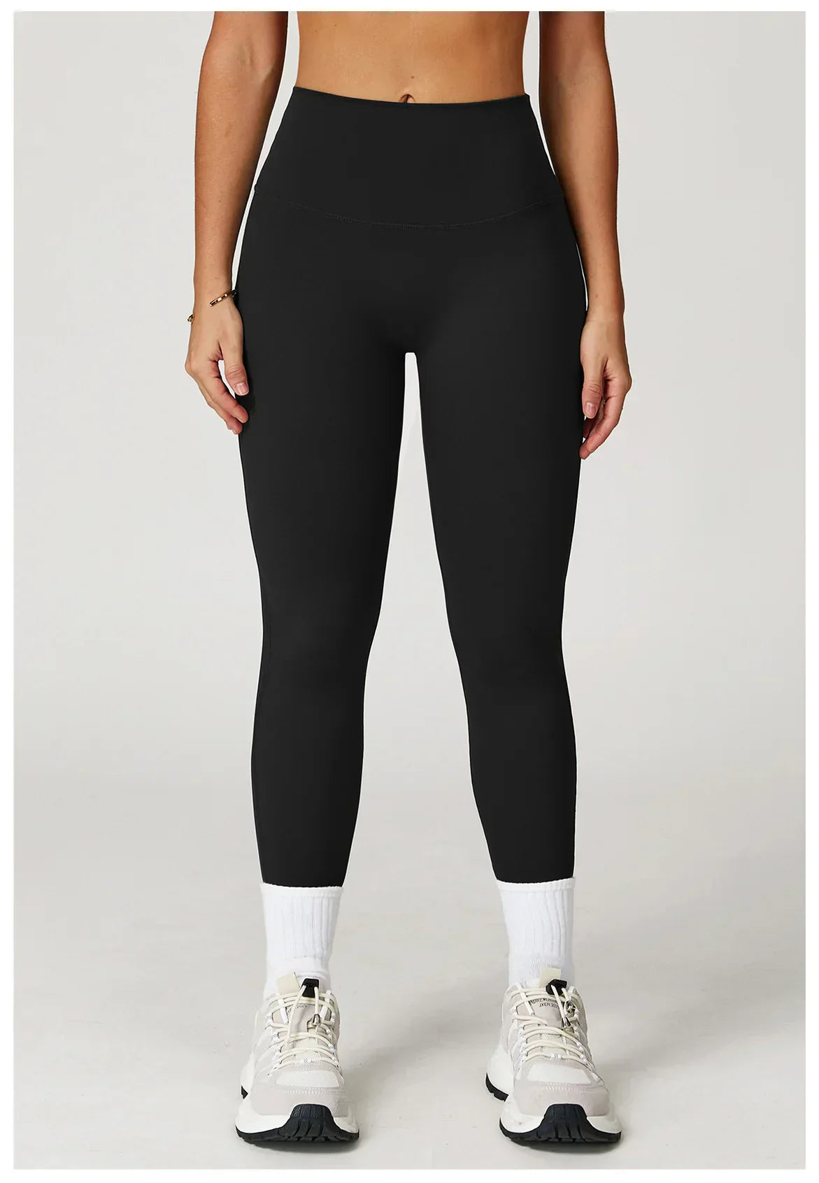 High-Waist Yoga Leggings - Breathable Running Tights