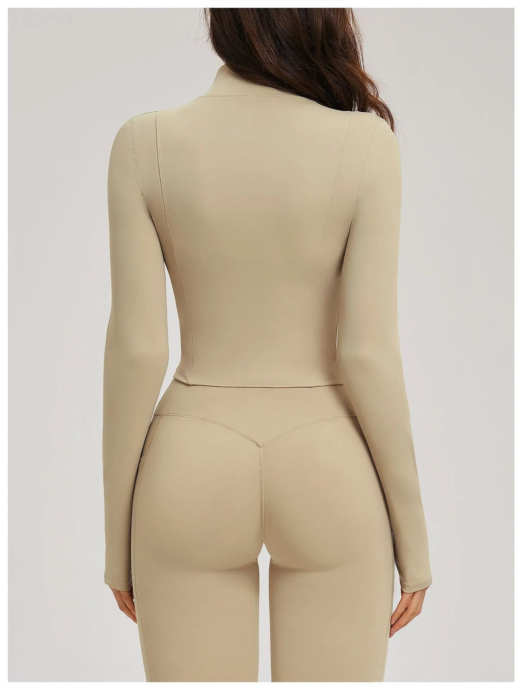 Zip-Up Crop Jacket - Women's Quick-Dry Yoga & Running Top