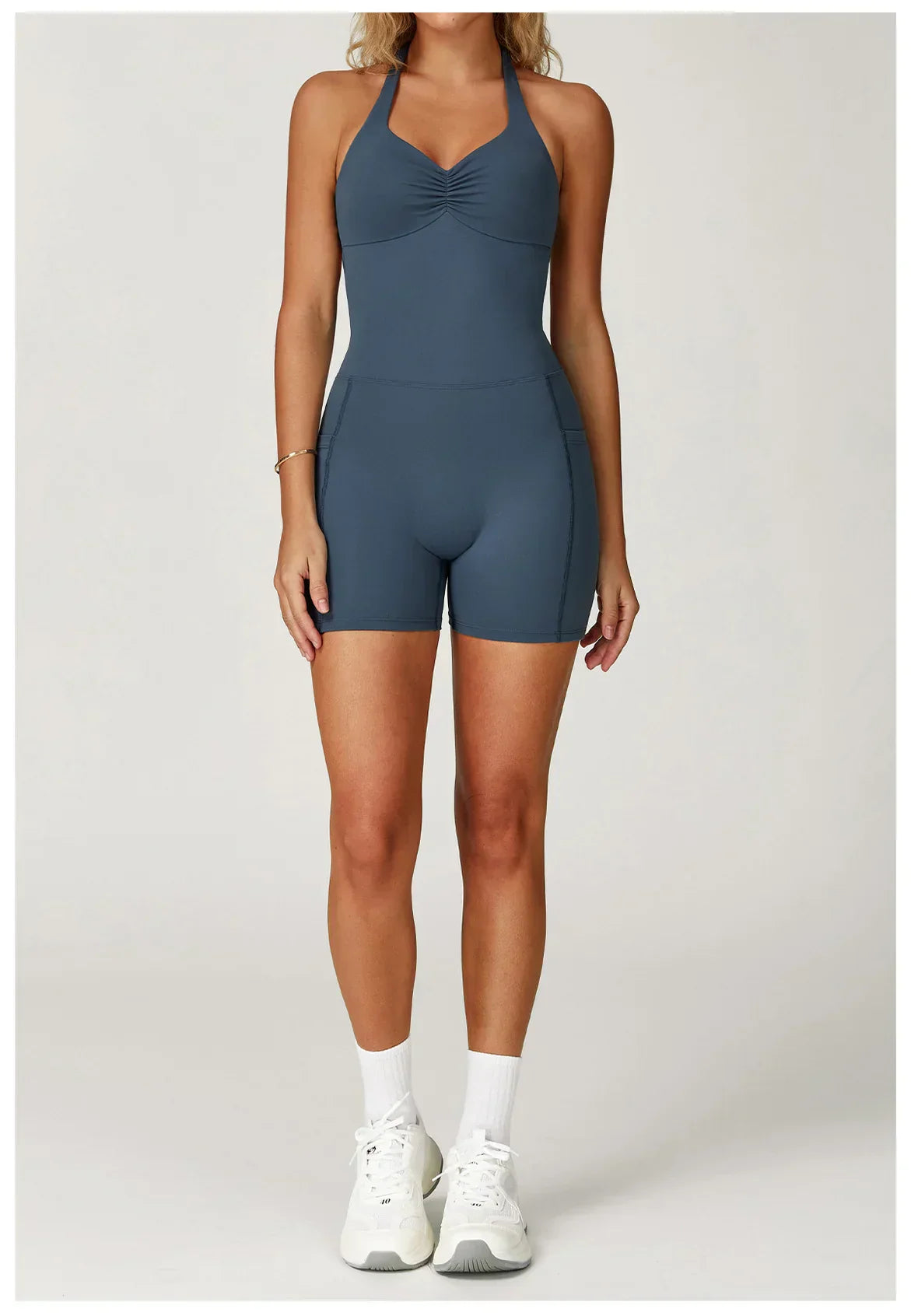 Quick-Dry Push-Up Jumpsuit - Women's Yoga & Gym Bodysuit