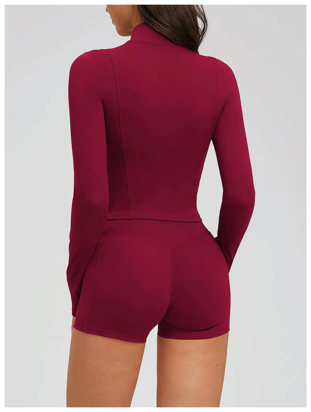 Zip-Up Crop Jacket - Women's Quick-Dry Yoga & Running Top