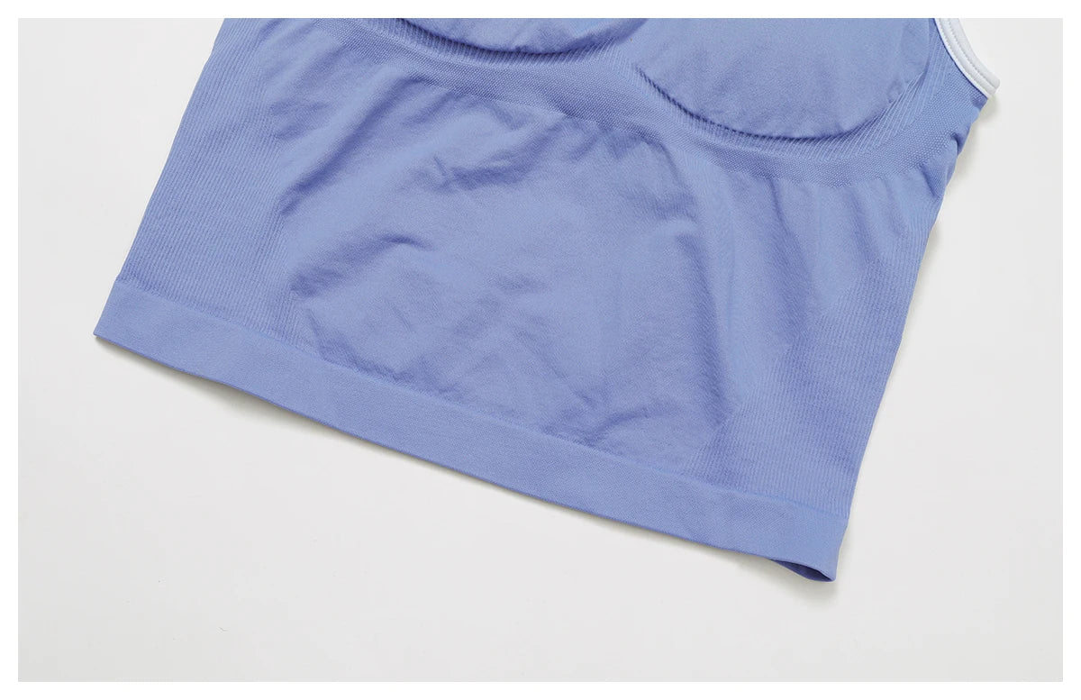 Seamless Padded Fitness Vest - Shockproof Pilates Bra