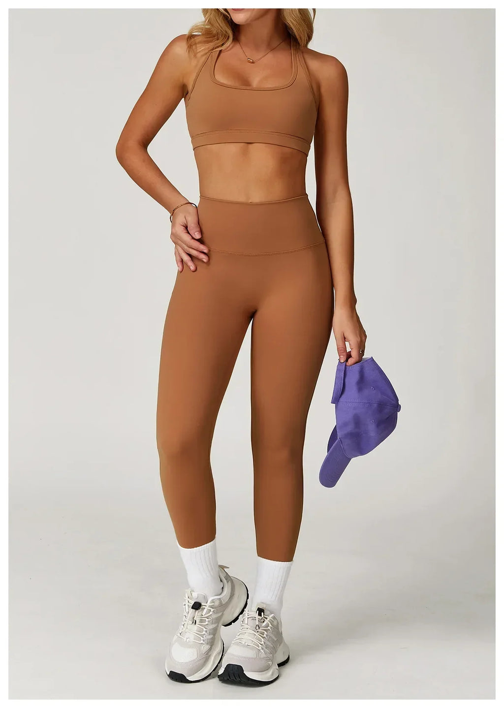 High-Waist Yoga Leggings - Breathable Running Tights