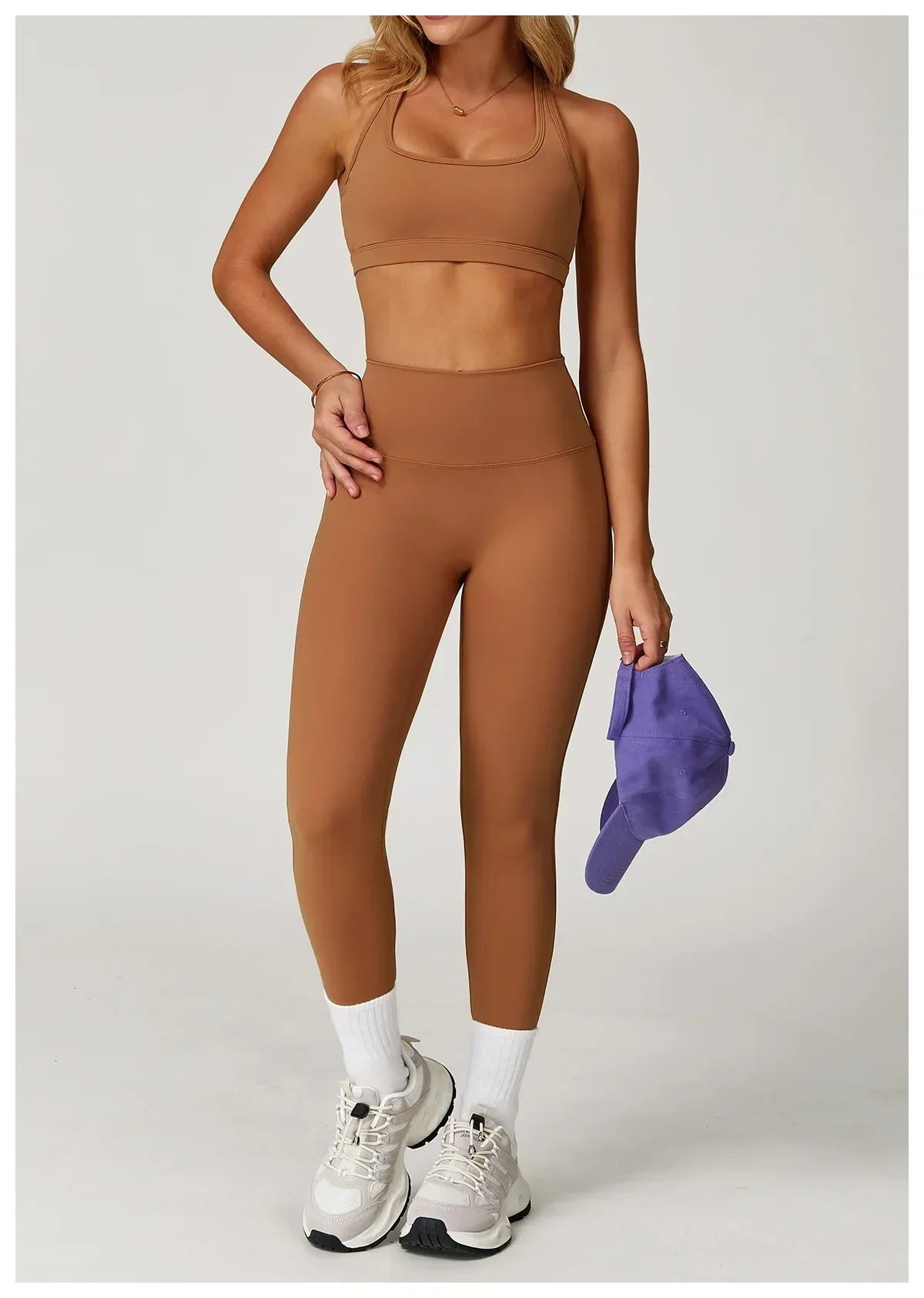 High-Waist Yoga Leggings - Breathable Running Tights