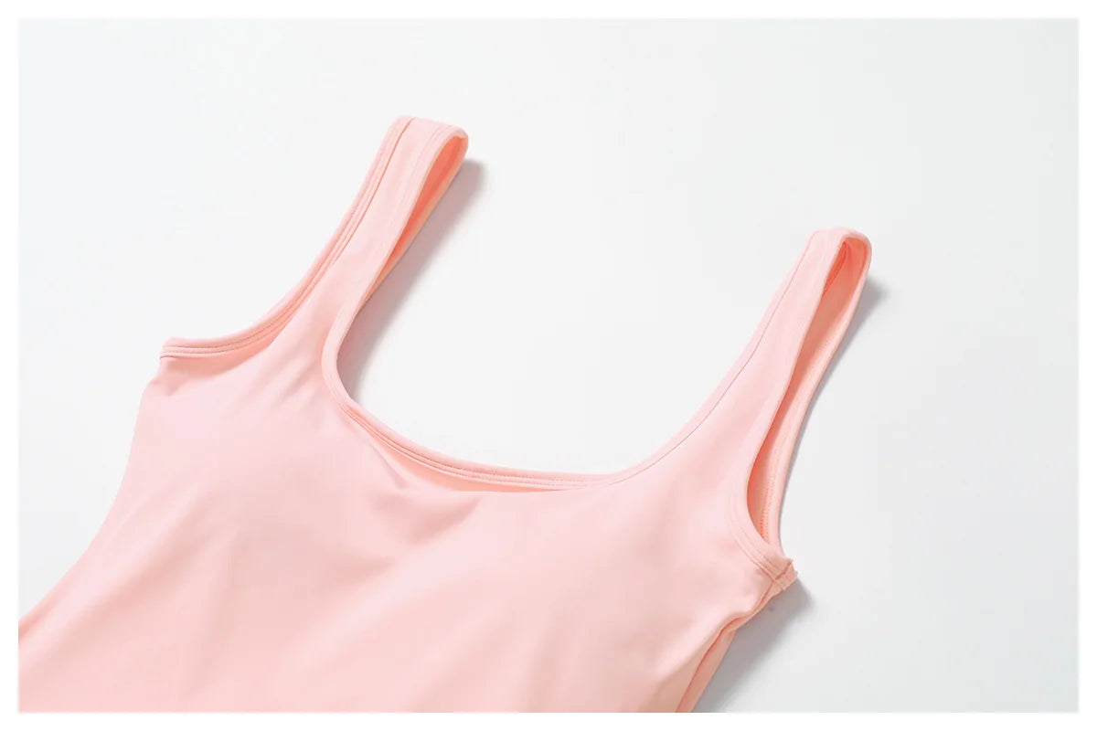 One-Piece Sports Dress Romper - Women's Push-Up Yoga Jumpsuit