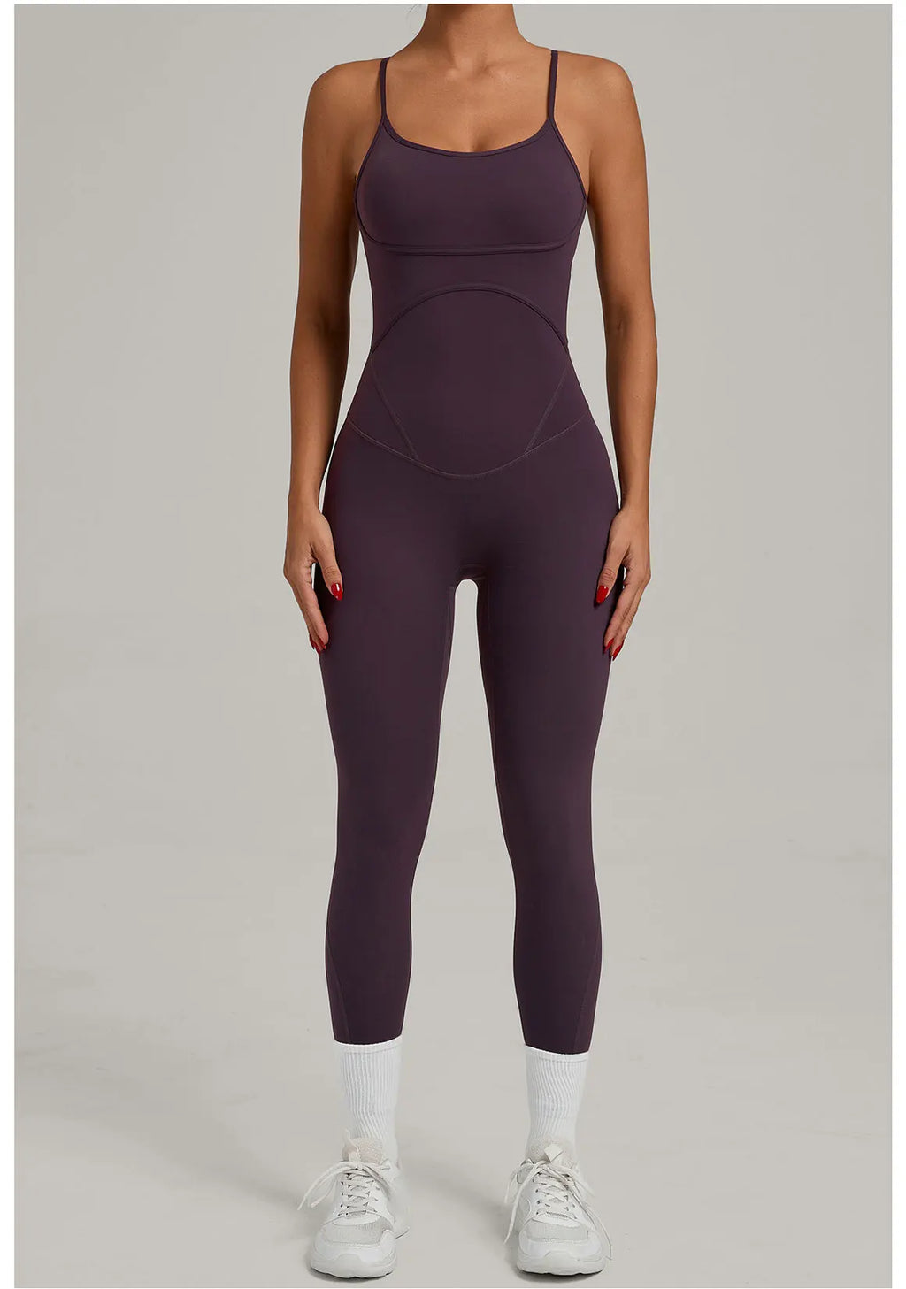 Scrunch Backless Romper - Women's One-Piece Yoga Jumpsuit