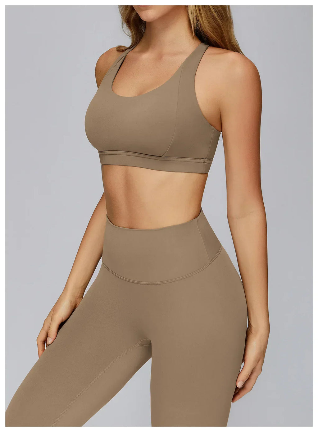 Cross-Back Push-Up Sports Bra - Breathable Tank Top