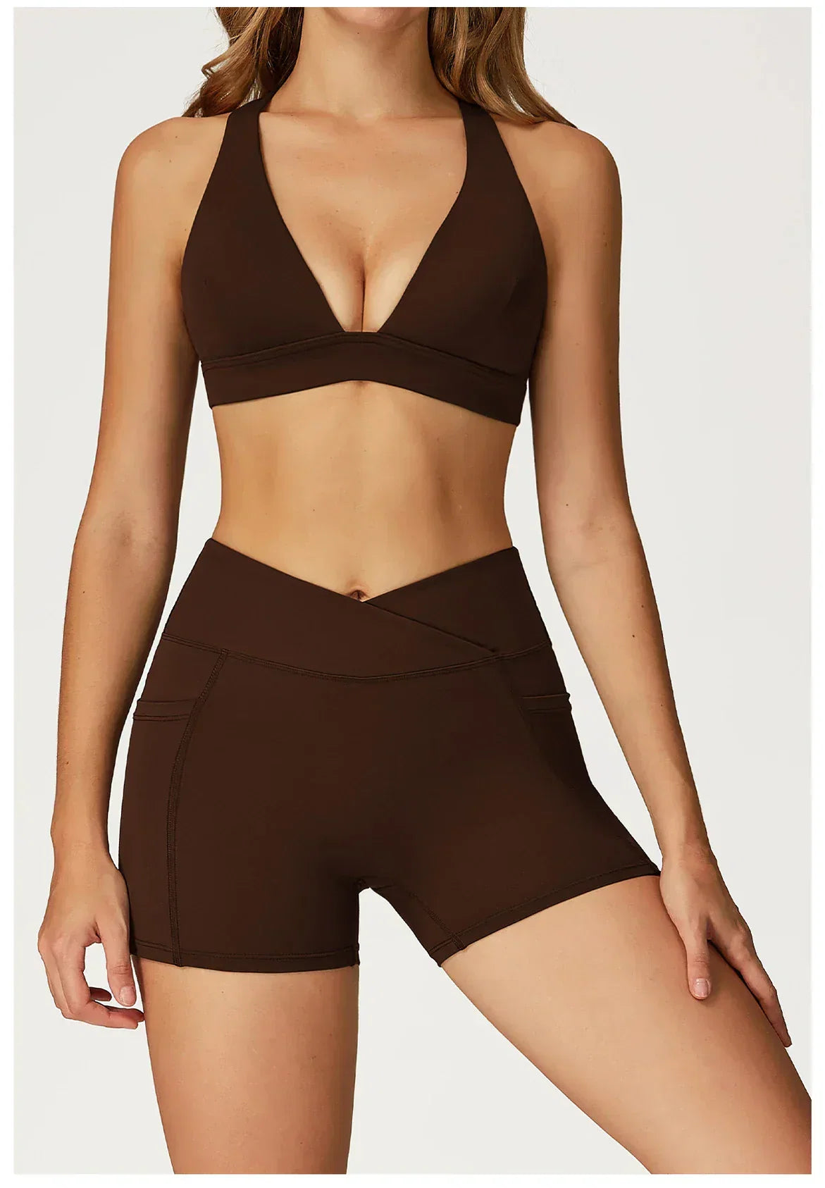 Backless Push-Up Fitness Bra - Athletic Crop Top