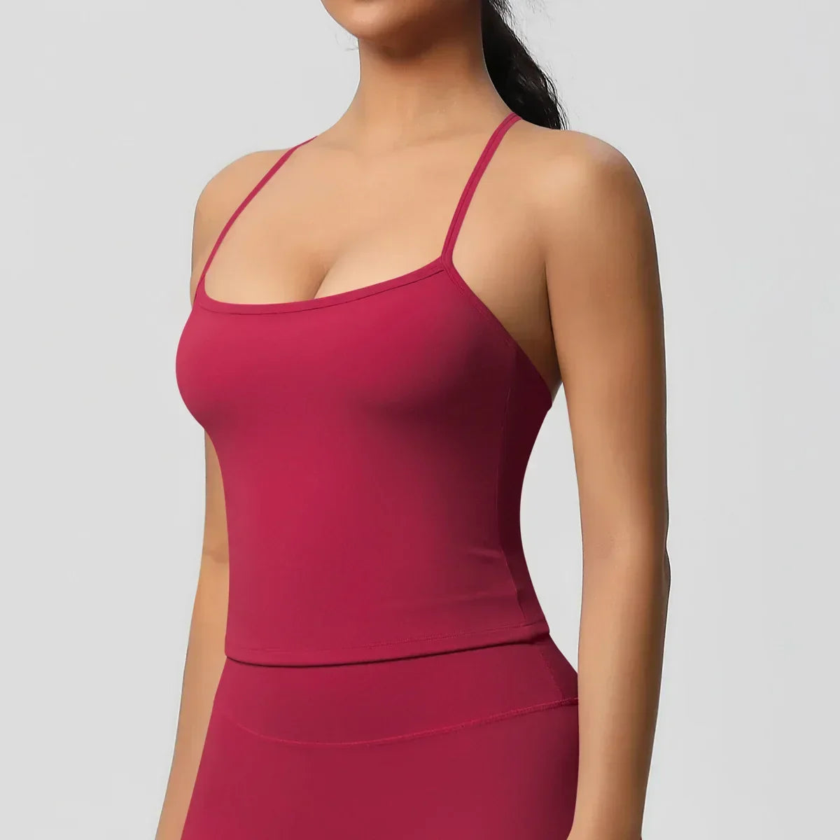 Push-Up Bralette Tank - Women's Training & Running Sports Bra