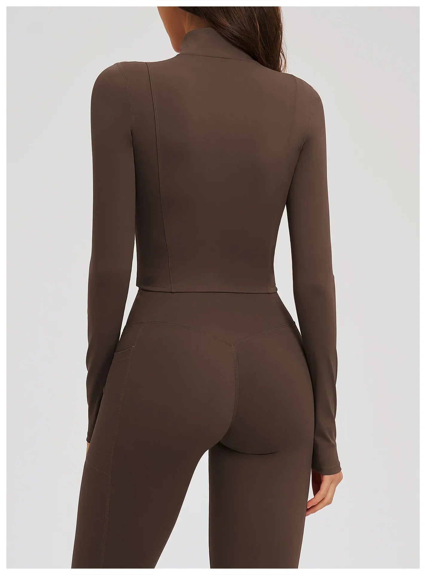 Zip-Up Crop Jacket - Women's Quick-Dry Yoga & Running Top