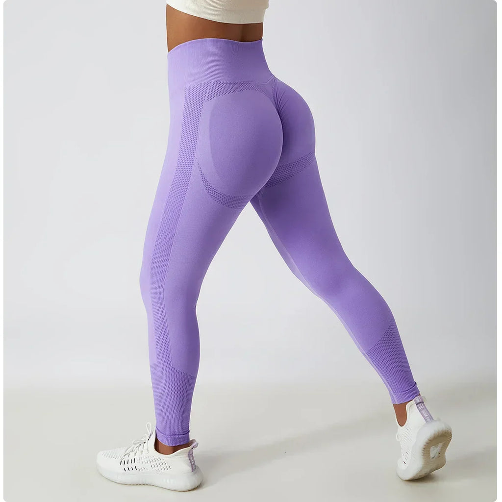 Seamless Scrunch-Butt Leggings - High-Waist Push-Up Yoga Pants