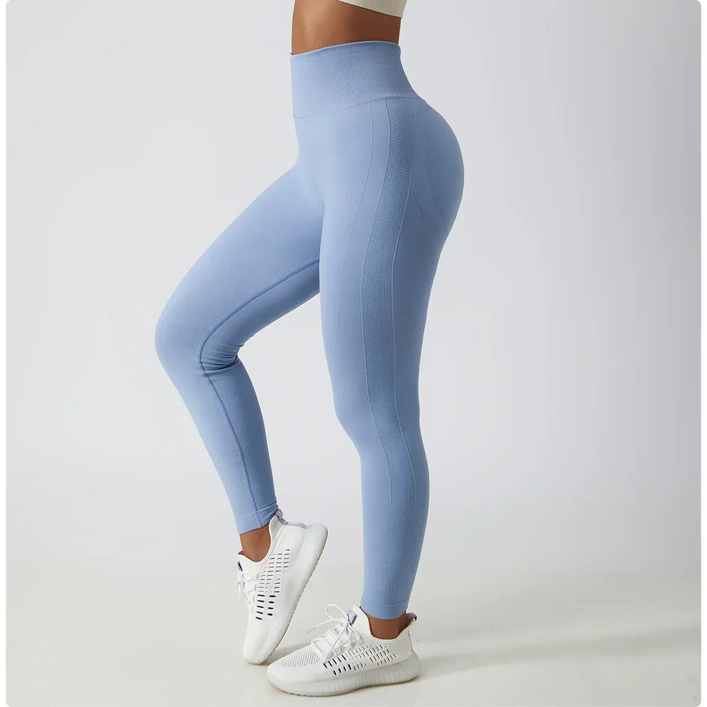 Seamless Scrunch-Butt Leggings - High-Waist Push-Up Yoga Pants