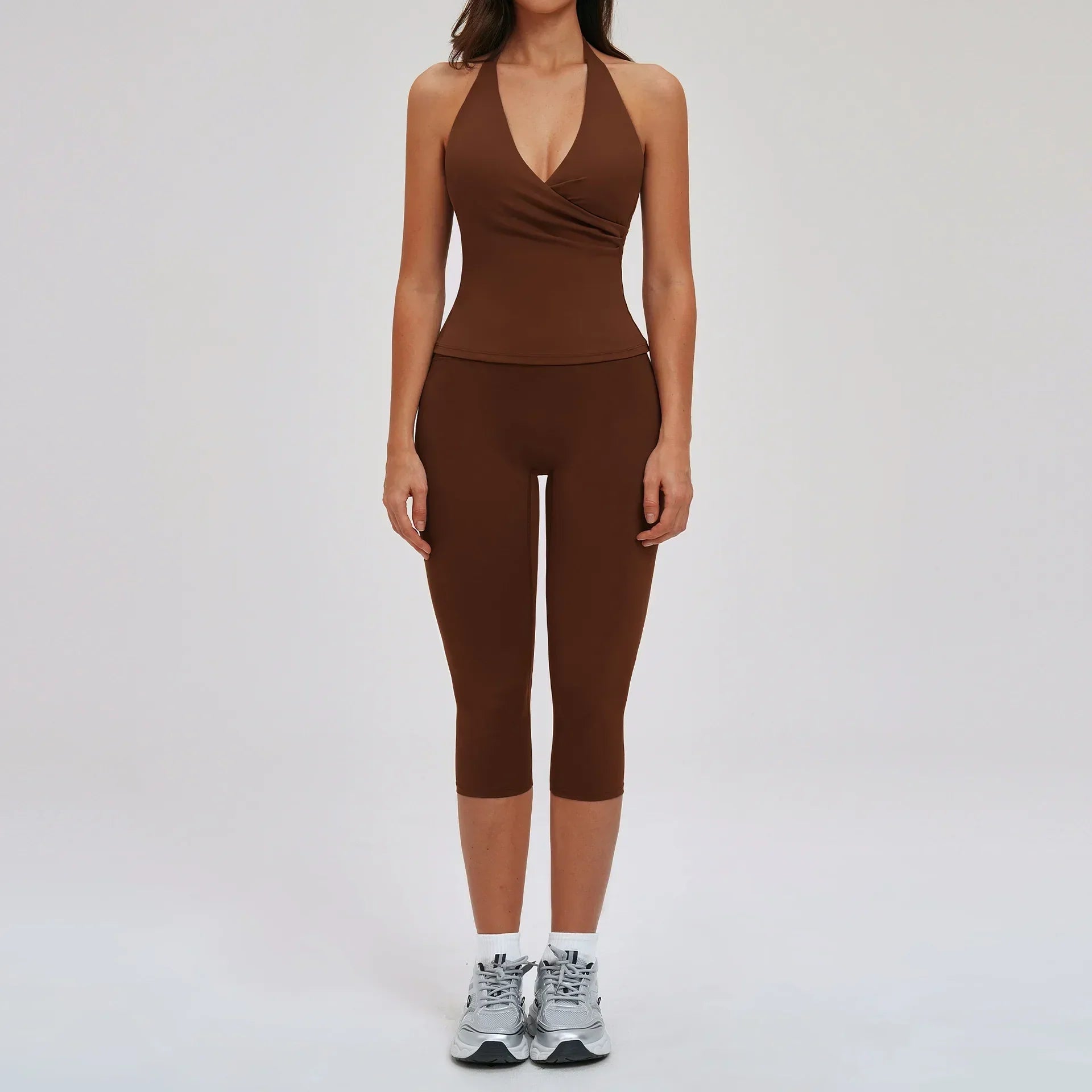 2-Piece Long Sleeve Set - Quick-Dry Yoga & Running Tracksuit