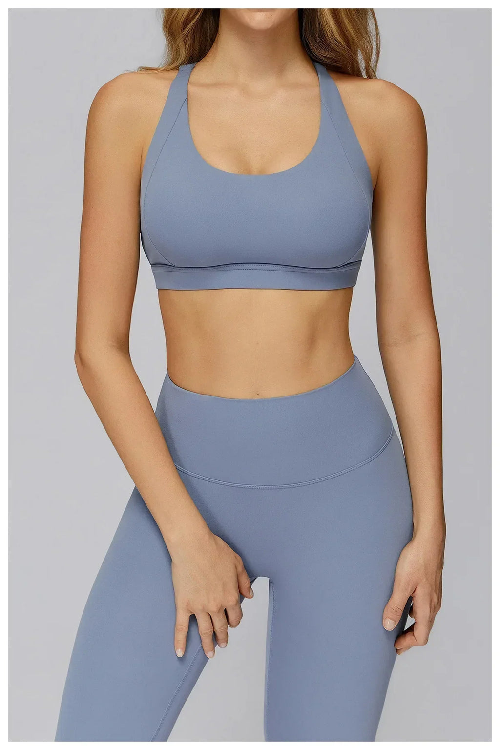 Cross-Back Push-Up Sports Bra - Breathable Tank Top