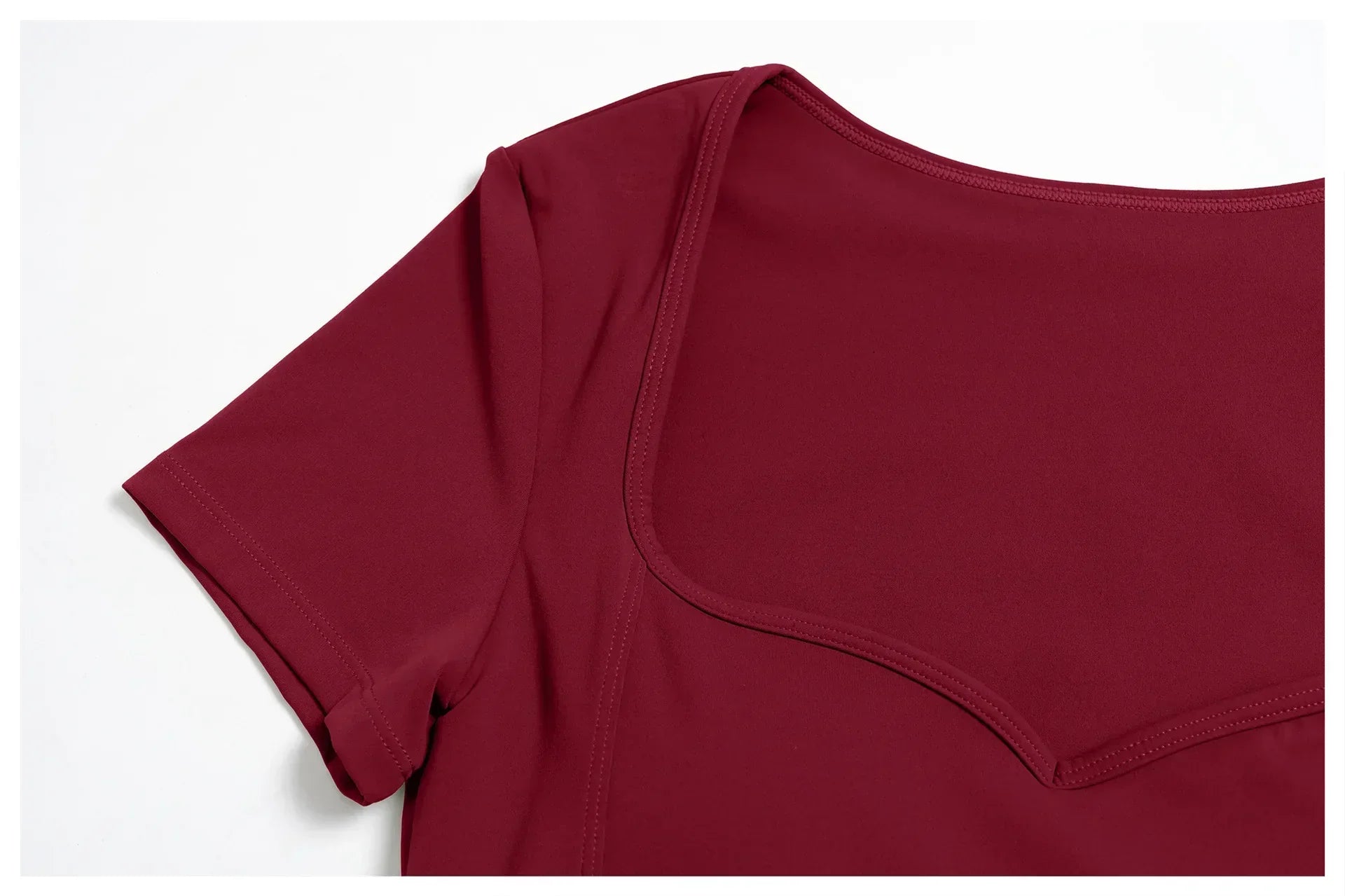 Short-Sleeve Stretch Sports Tee - Women's Yoga & Gym Top