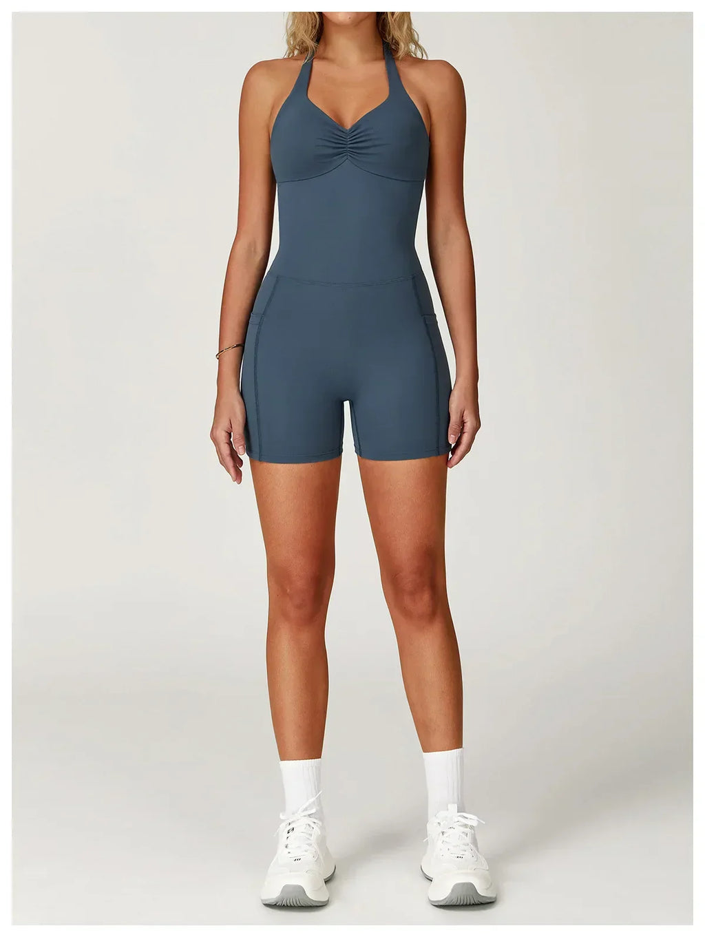 Quick-Dry Push-Up Jumpsuit - Women's Yoga & Gym Bodysuit