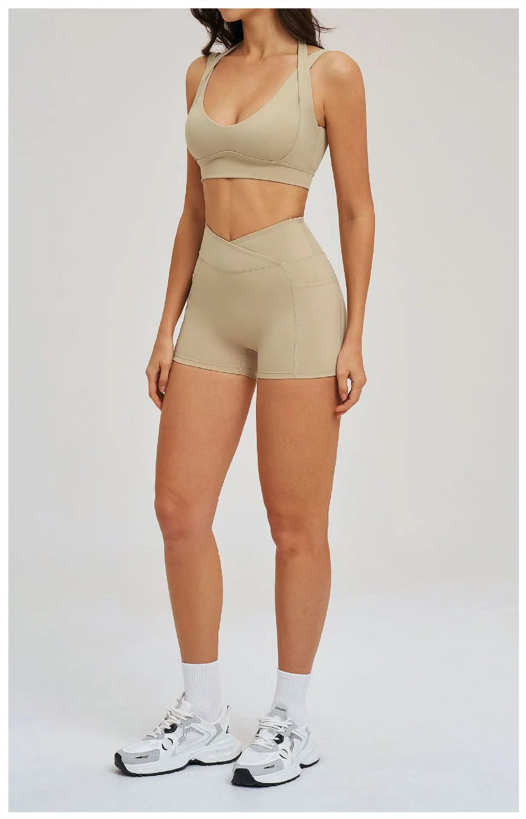2-Piece Shorts Set - Women's Yoga & Gym Tracksuit
