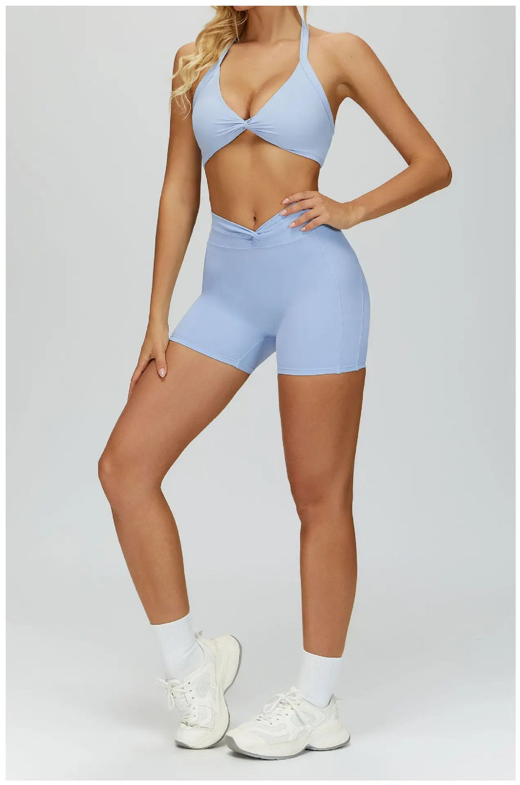 Backless Athletic Sports Bra - Women's Gym Crop Top