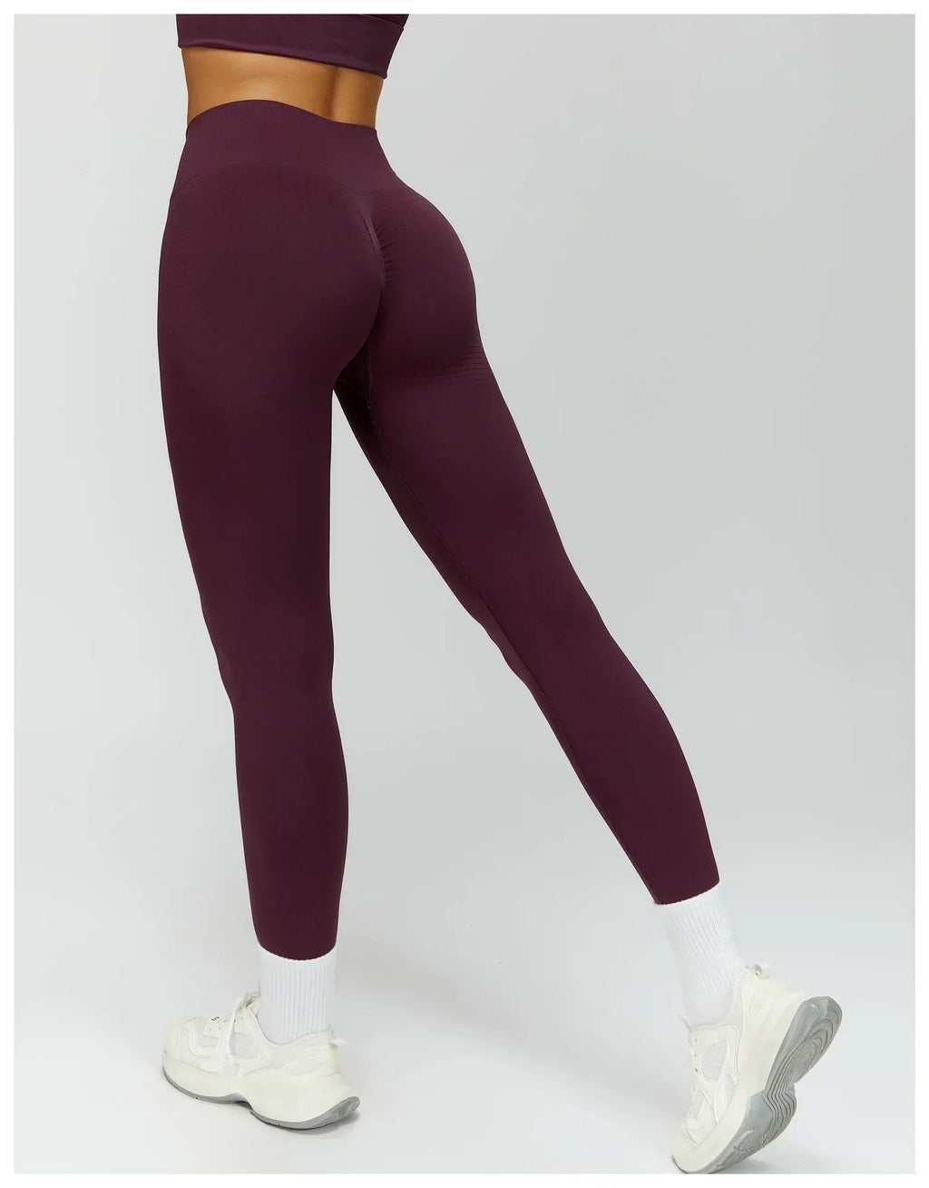 High-Waist Push-Up Leggings - Breathable Yoga & Running Tights