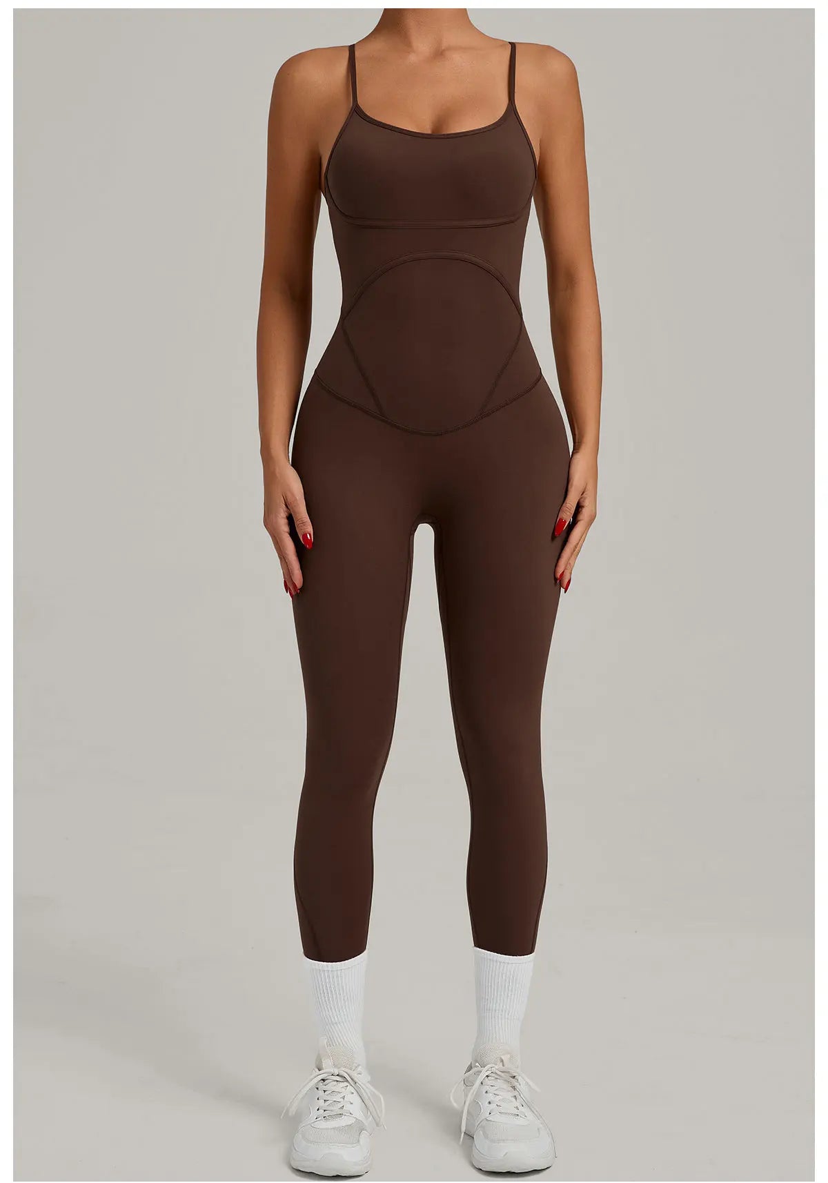 Scrunch Backless Romper - Women's One-Piece Yoga Jumpsuit