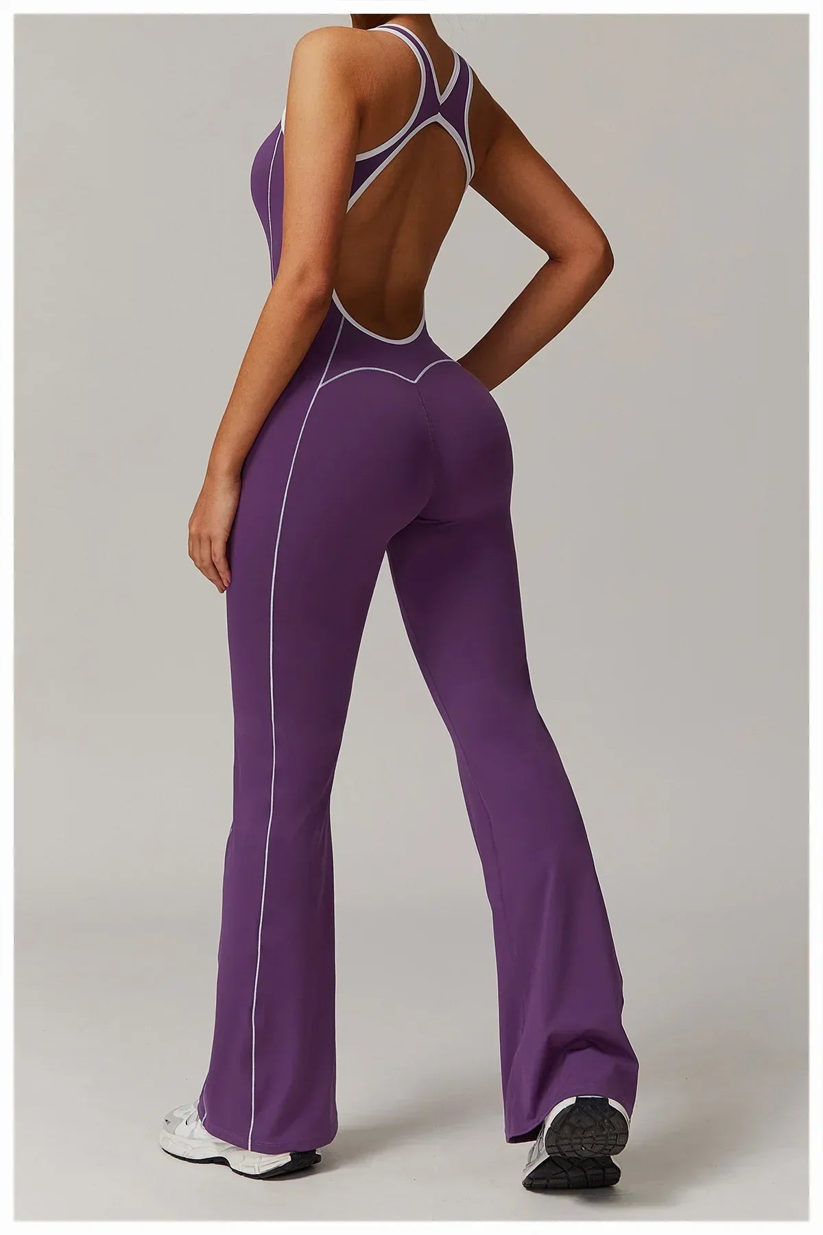Zip-Up Skort Romper - Women's Gym & Yoga Jumpsuit