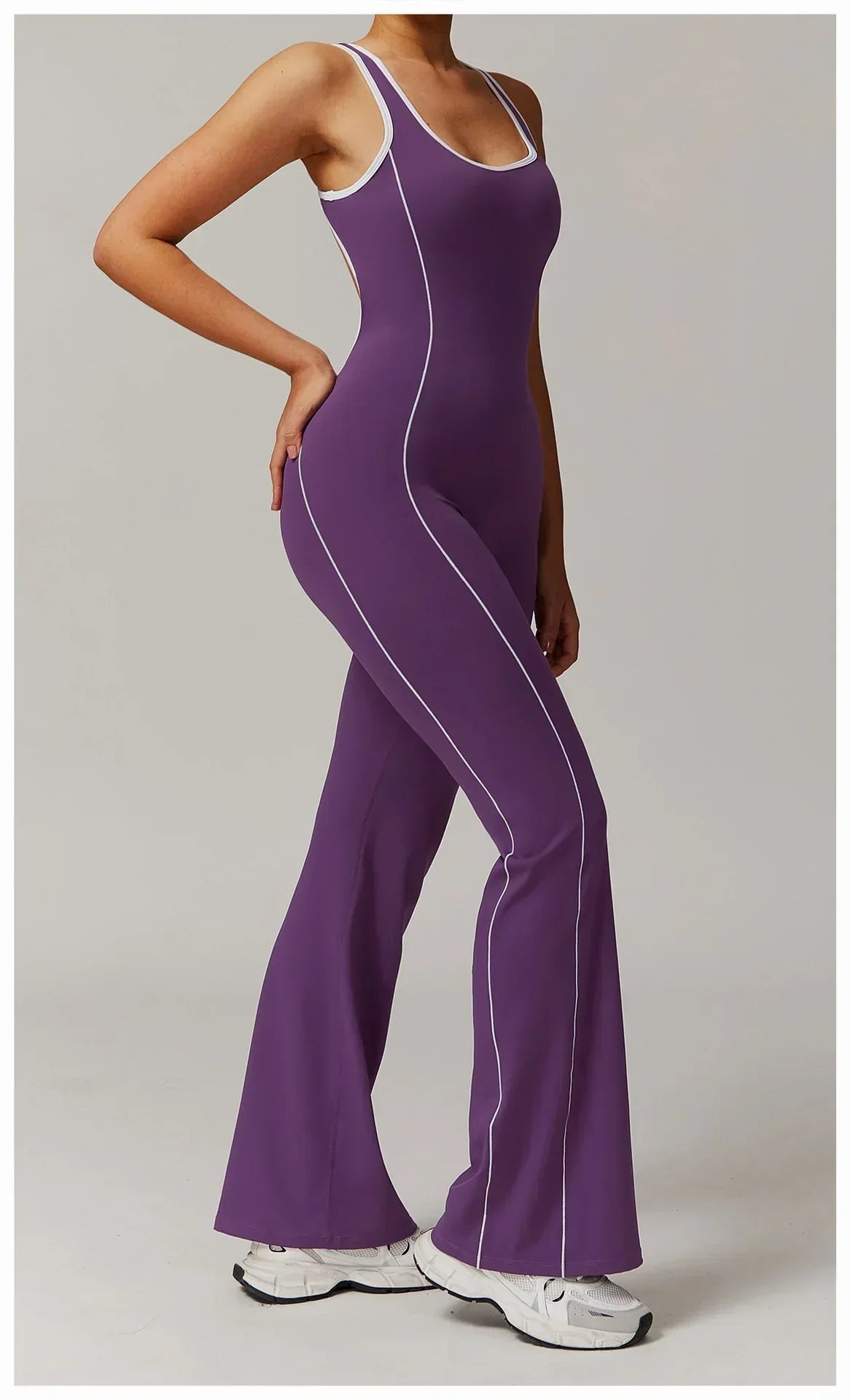 Zip-Up Skort Romper - Women's Gym & Yoga Jumpsuit