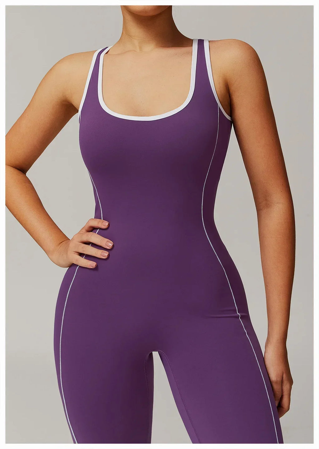 Zip-Up Skort Romper - Women's Gym & Yoga Jumpsuit