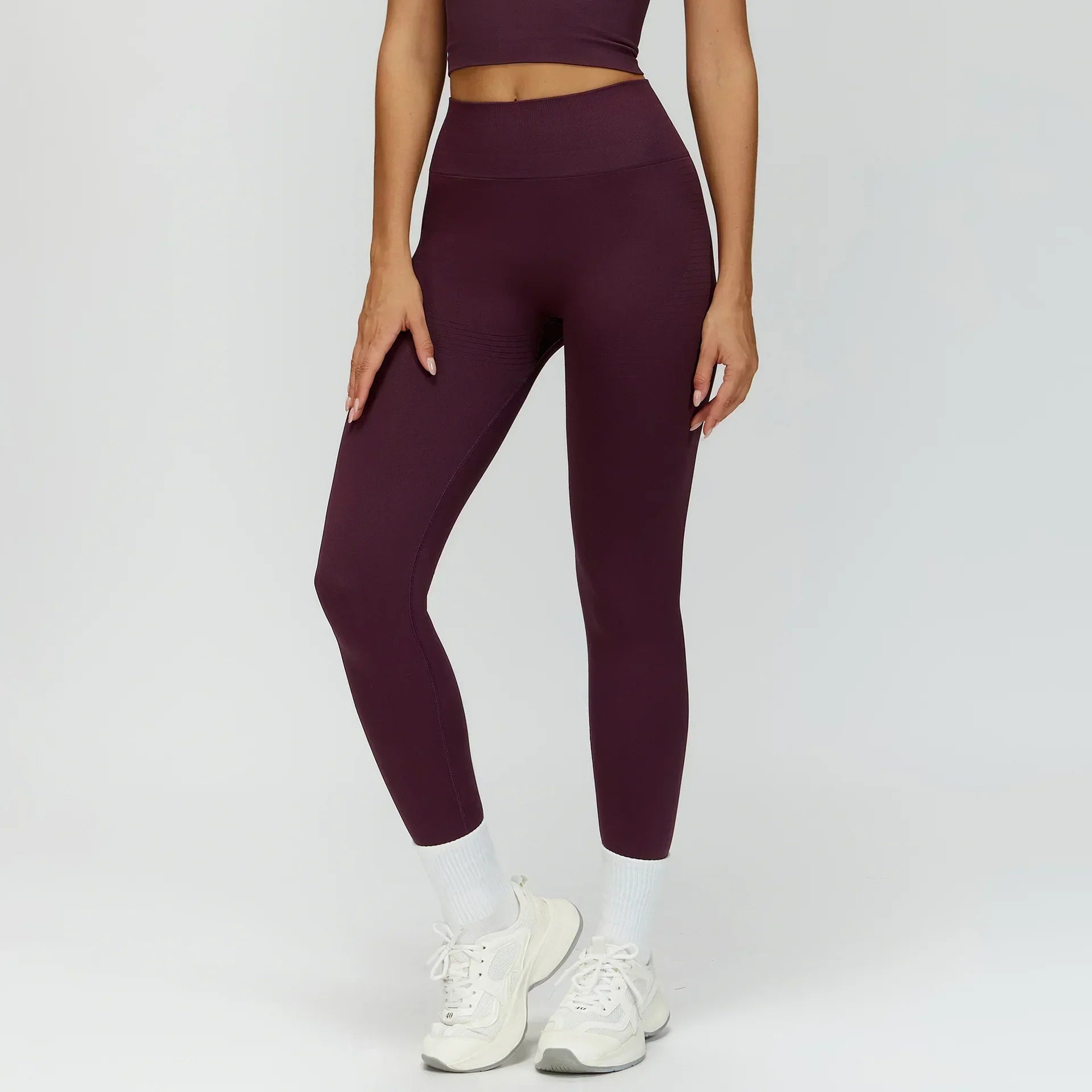 High-Waist Push-Up Leggings - Breathable Yoga & Running Tights